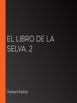 cover image of El libro de la selva, 2
